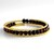 Bracelet en acier et Œil-de-tigre rouge (Riya)