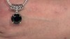 Colgante en plata con Espinela negra (MONOSONO COLLECTION)