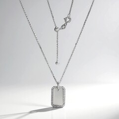 Collana in argento con Topazio Bianco