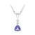 Collana in oro con Tanzanite AAA