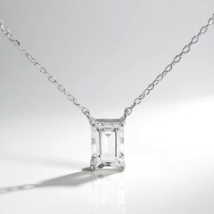 Collana in argento con Topazio Bianco