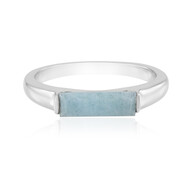 Brasilianischer Aquamarin-Silberring