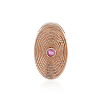 Pendentif en argent et Saphir rose de Madagascar