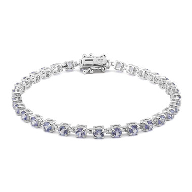 Tansanit-Silberarmband