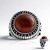 Anello in argento con Diaspro Rosso  (Jones Lee)