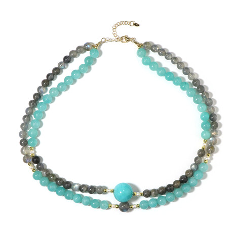 Amazonite Silver Necklace (Riya)