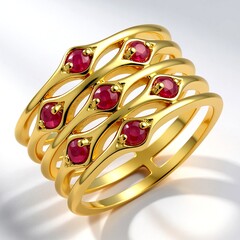Anello in argento con Rubino