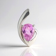 Ciondolo in argento con Kunzite (Pallanova)