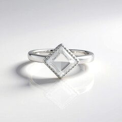 Anello in argento con Topazio Bianco