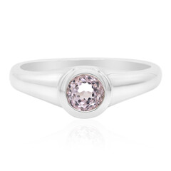 Bague en argent et Kunzite du Brésil