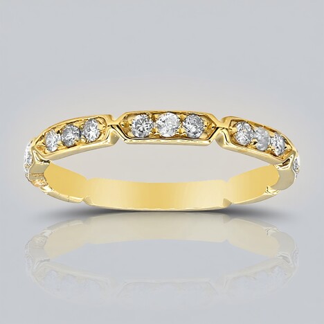 Anello in oro con Diamante I1 (H) (CIRARI)