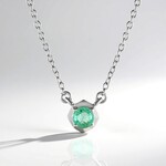 Collana in argento con Smeraldo Russo (de Melo)