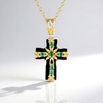 Collana in argento con Onice Nero (Gems en Vogue)