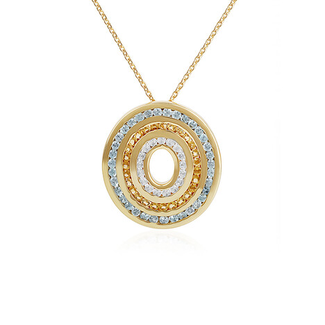 Edelstein-Silberhalskette