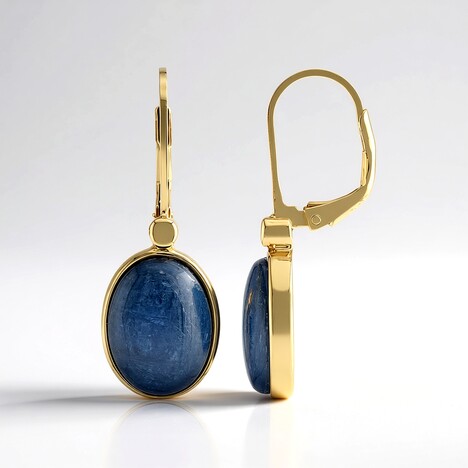 Orecchini in argento con Cianite del Nepal