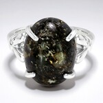 Anello in argento con Opale Leopardo