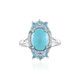 Anello in argento con Turchese Sleeping Beauty