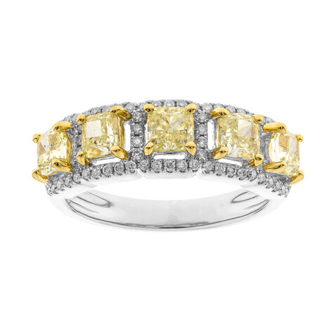 Anello in oro con Diamante Giallo SI2 (CIRARI)