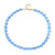 Aqua Quartz Silver Necklace