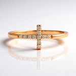 Anello in oro con Diamante Rose de France SI1 di Argyle (Annette)