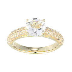 Weißer Topas-Silberring (Adela Silber)