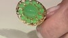 Zilveren ring met een chrysopraas (Ornaments by de Melo)
