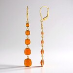 Orecchini in argento con Corniola (KM by Juwelo)