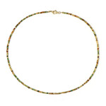 Zilveren halsketting met Nimibia toermalijnen