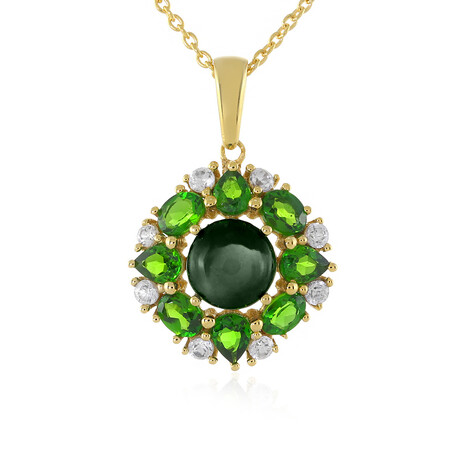 Zilveren halsketting met een Mezezo opaal