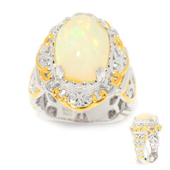 Welo-Opal-Silberring (Gems en Vogue)