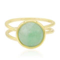 Anello in oro con Giadeite Verde