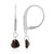 Garnet Silver Earrings