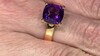 Anillo en plata con Amatista de Marruecos