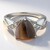 Anello in argento con Agata Botswana
