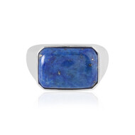 Zilveren herenring met een lapis lazuli
