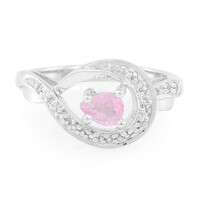 Anello in argento con Zaffiro Rosa