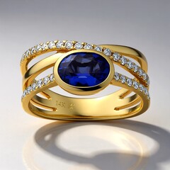 Anello in oro con Tanzanite AAA