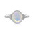 Bague en argent et Opale Welo
