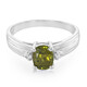 Anello placcato in platino con Tormalina Cuprian