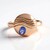 Anello in argento con Zaffiro Ceylon Blu (SAELOCANA)