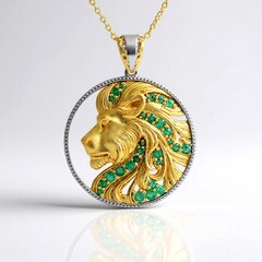 Collana in argento con Smeraldo Zambia (Gems en Vogue)