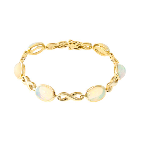 9K AAA Welo Opal Gold Bracelet (CUSTODANA)