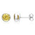 Boucles d'oreilles en argent et Béryl jaune