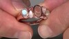 Anillo en plata con Piedra de luna melocotón (KM by Juwelo)