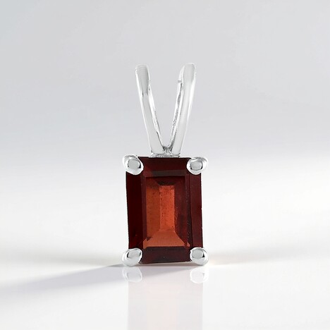 Pendentif en argent et Grenat du Mozambique