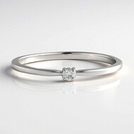 Anillo en plata con Diamante I2 (H)