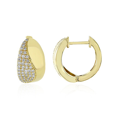 Lupenreiner (F) Brillant-Goldohrringe (LUCENT DIAMONDS)