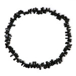 Obsidian-Silberhalskette