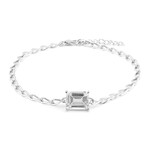 White Topaz Silver Bracelet