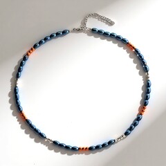 Collana in argento con Ematite Blu Royal